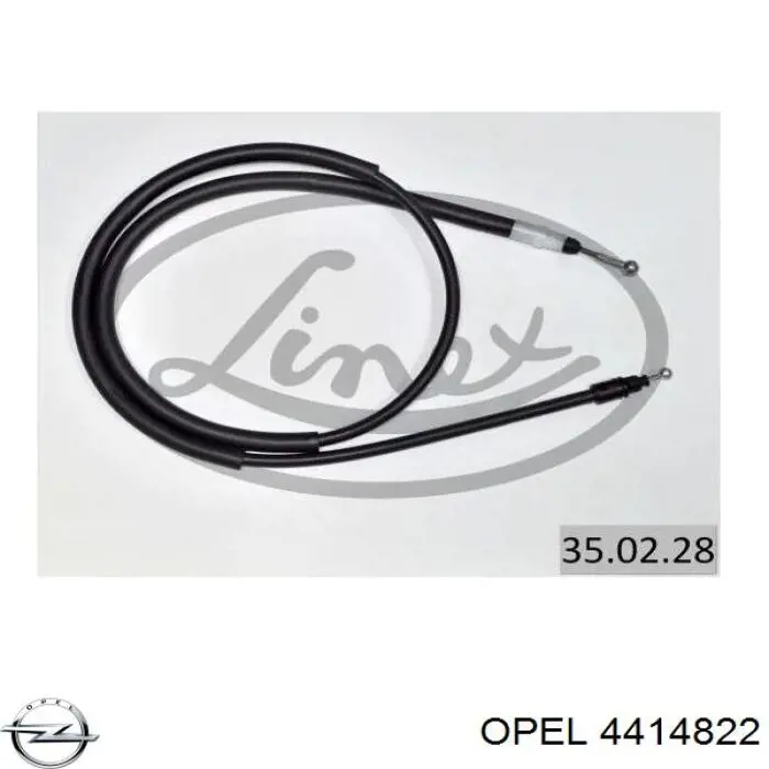 Cable de freno de mano trasero derecho Opel 4414822 precio, desde 12,33 EUR