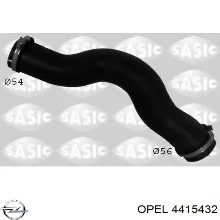 4415432 Opel tubo flexible de aire de sobrealimentación