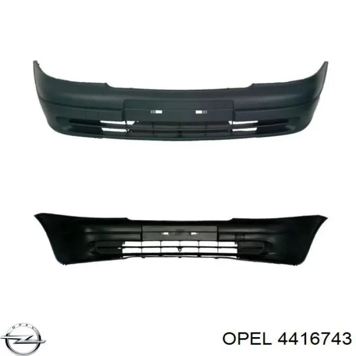 4416743 Opel paragolpes delantero