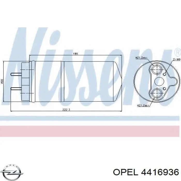 4416936 Opel filtro deshidratador