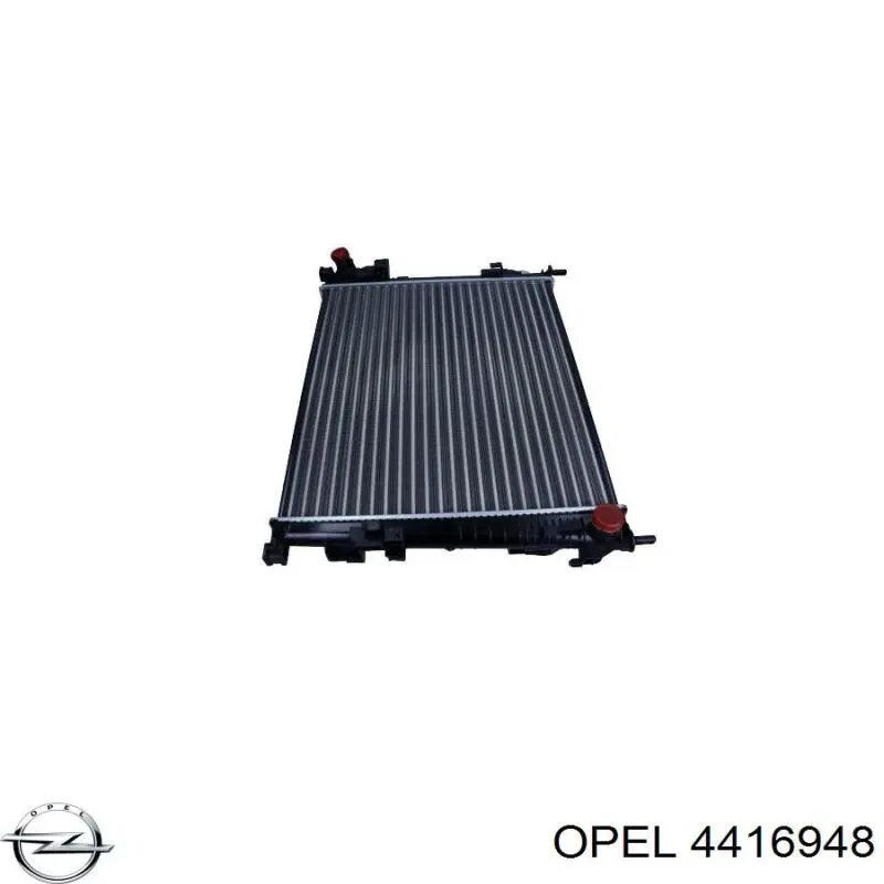 Radiador de água Opel 4416948