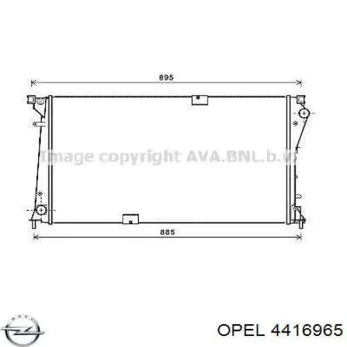Comprar 4416965 Opel Radiador de auto