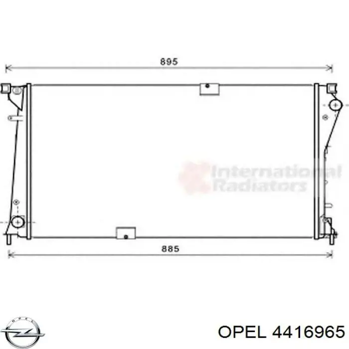 Água radiador Opel 4416965 precio, desde 157,54 EUR