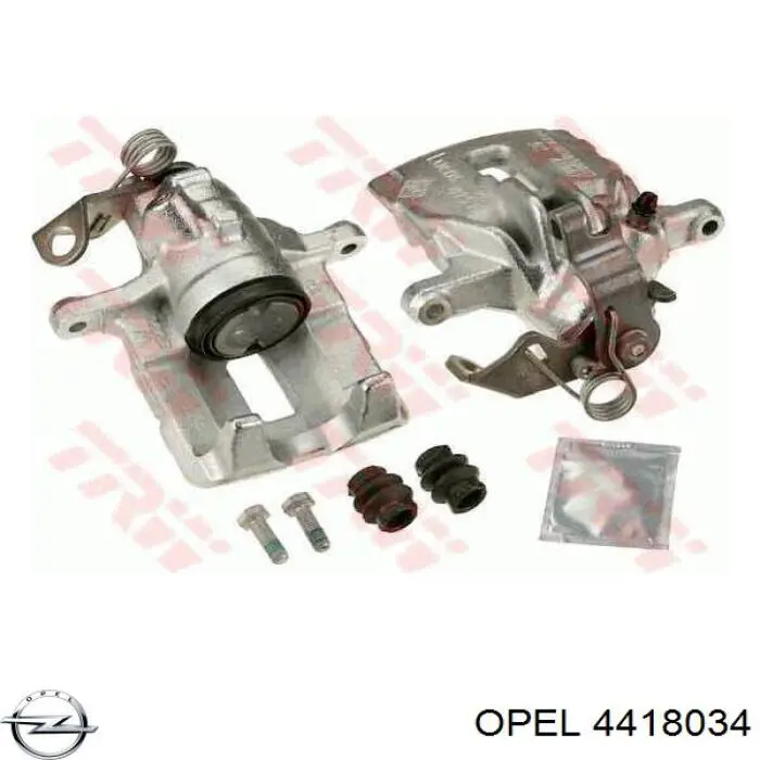 4418034 Opel pinza de freno trasera izquierda