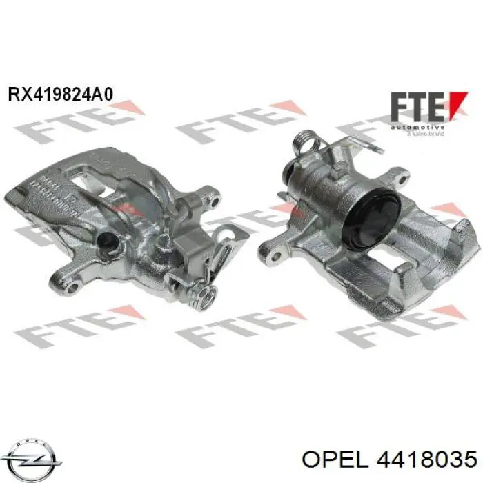 Comprar 4418035 Opel Pinza de freno trasera derecha