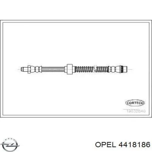 4418186 Opel latiguillo de freno delantero