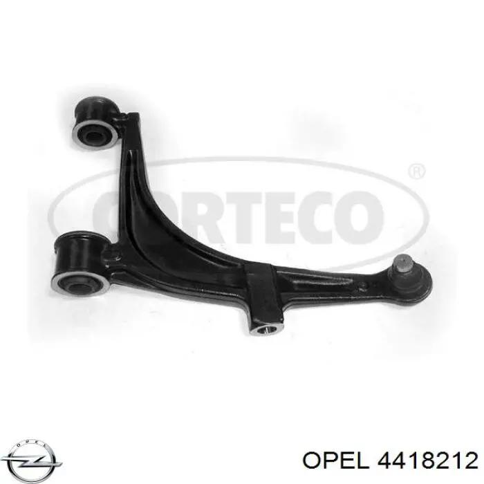 4418212 Opel barra oscilante, suspensión de ruedas delantera, inferior izquierda