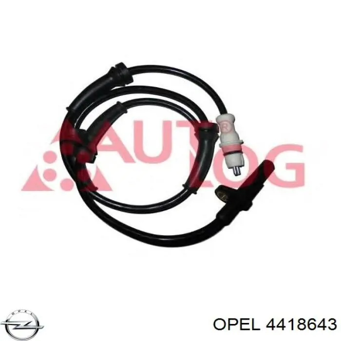 4418643 Opel sensor abs trasero
