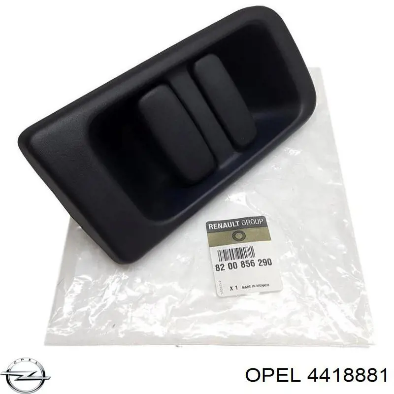 4418881 Opel manecilla de puerta corrediza exterior derecha