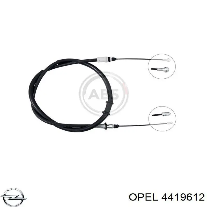 4419612 Opel cable de freno de mano trasero derecho/izquierdo