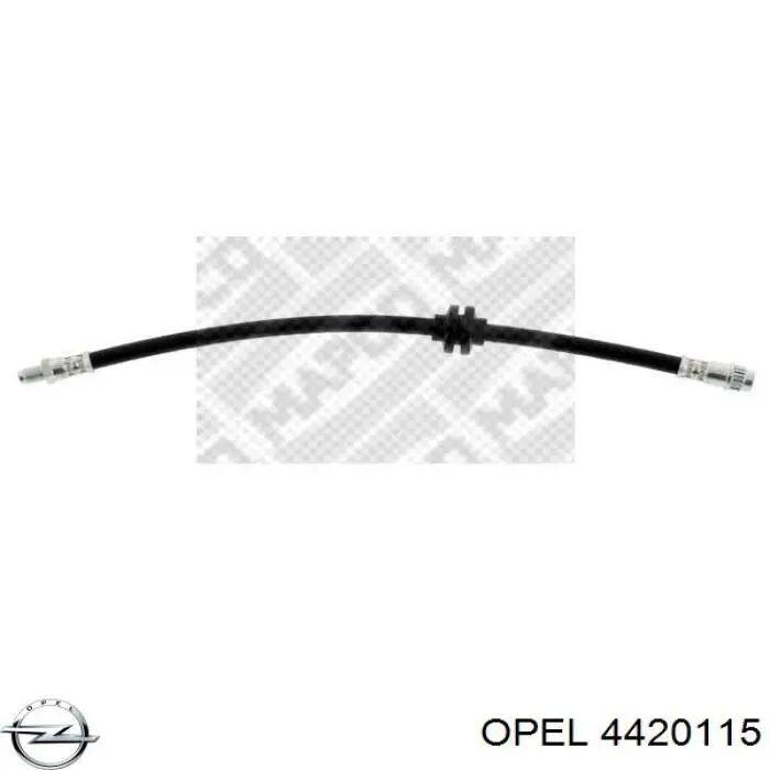 4420115 Opel latiguillo de freno delantero