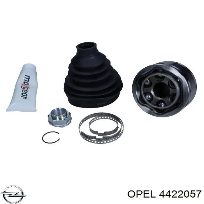 4422057 Opel árbol de transmisión delantero derecho