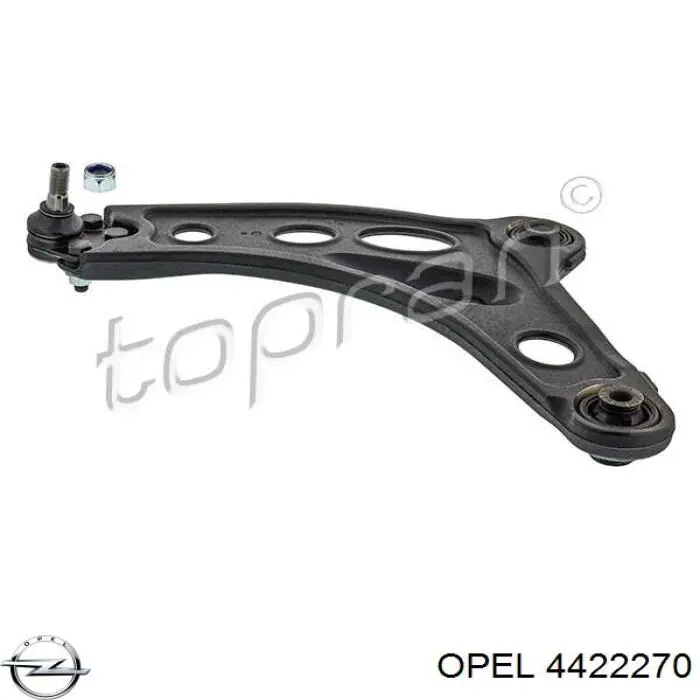 4422270 Opel barra oscilante, suspensión de ruedas delantera, inferior izquierda