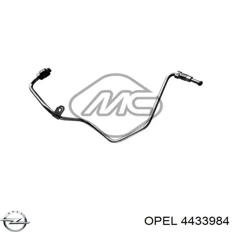 4433984 Opel tubo (manguera Para El Suministro De Aceite A La Turbina)