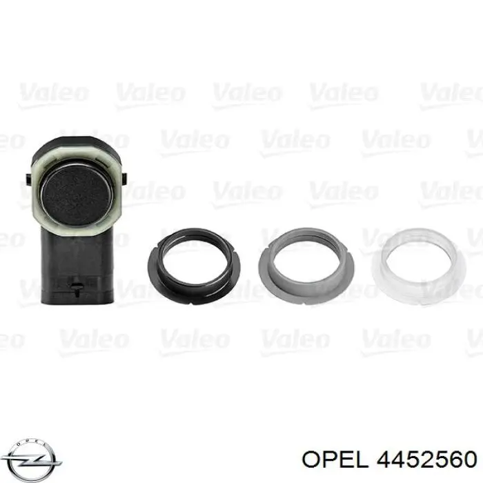 4452560 Opel sensor de alarma de estacionamiento(packtronic Delantero/Trasero Central)