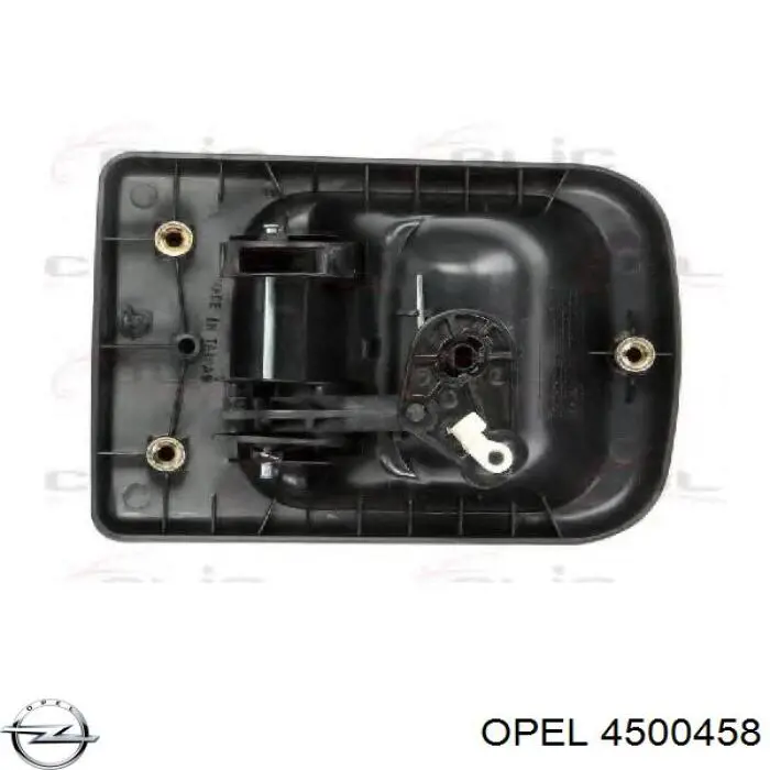 4500458 Opel manecilla de puerta de batientes, derecha exterior