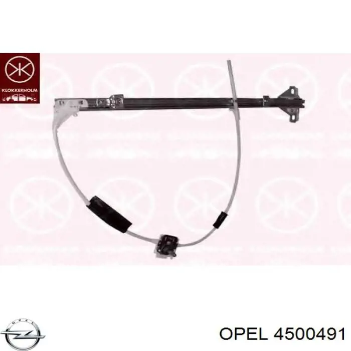 4500491 Opel mecanismo de elevalunas, puerta delantera derecha