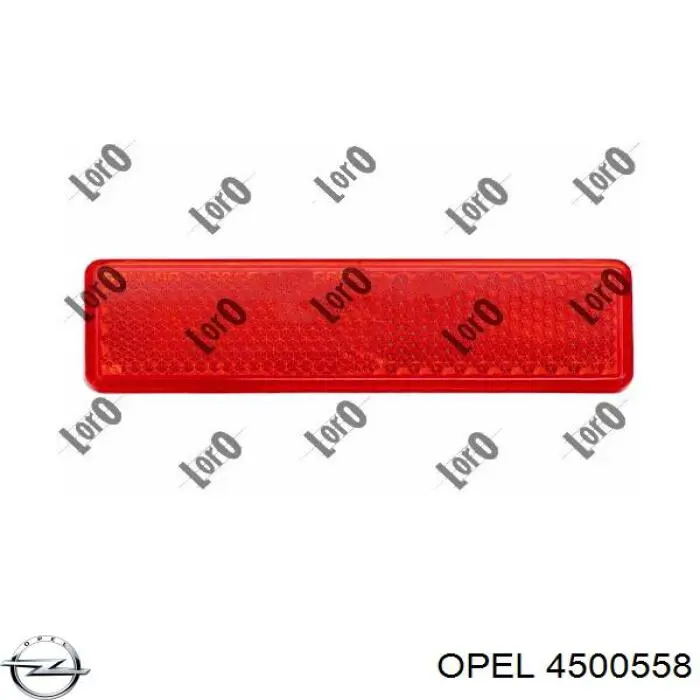 Reflector de parachoques trasero Opel 4500558 precio, desde 12,65 EUR