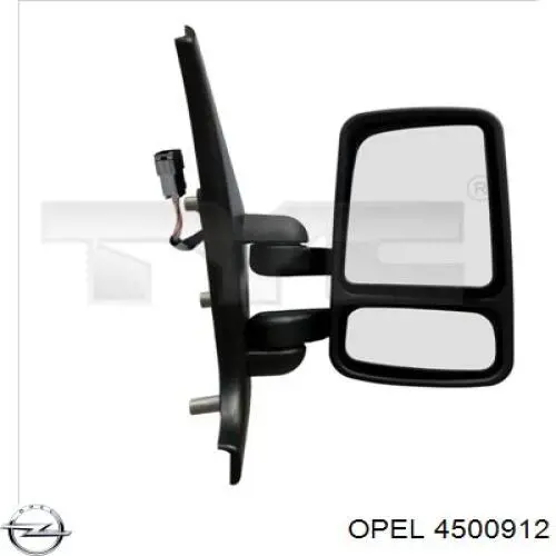 4500912 Opel elemento para espejo retrovisor