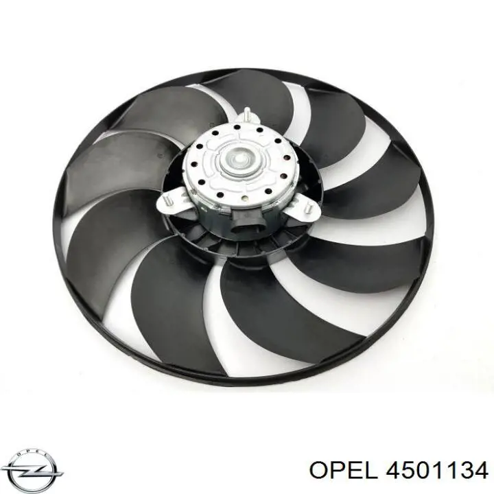 4501134 Opel ventilador (rodete +motor refrigeración del motor con electromotor completo)