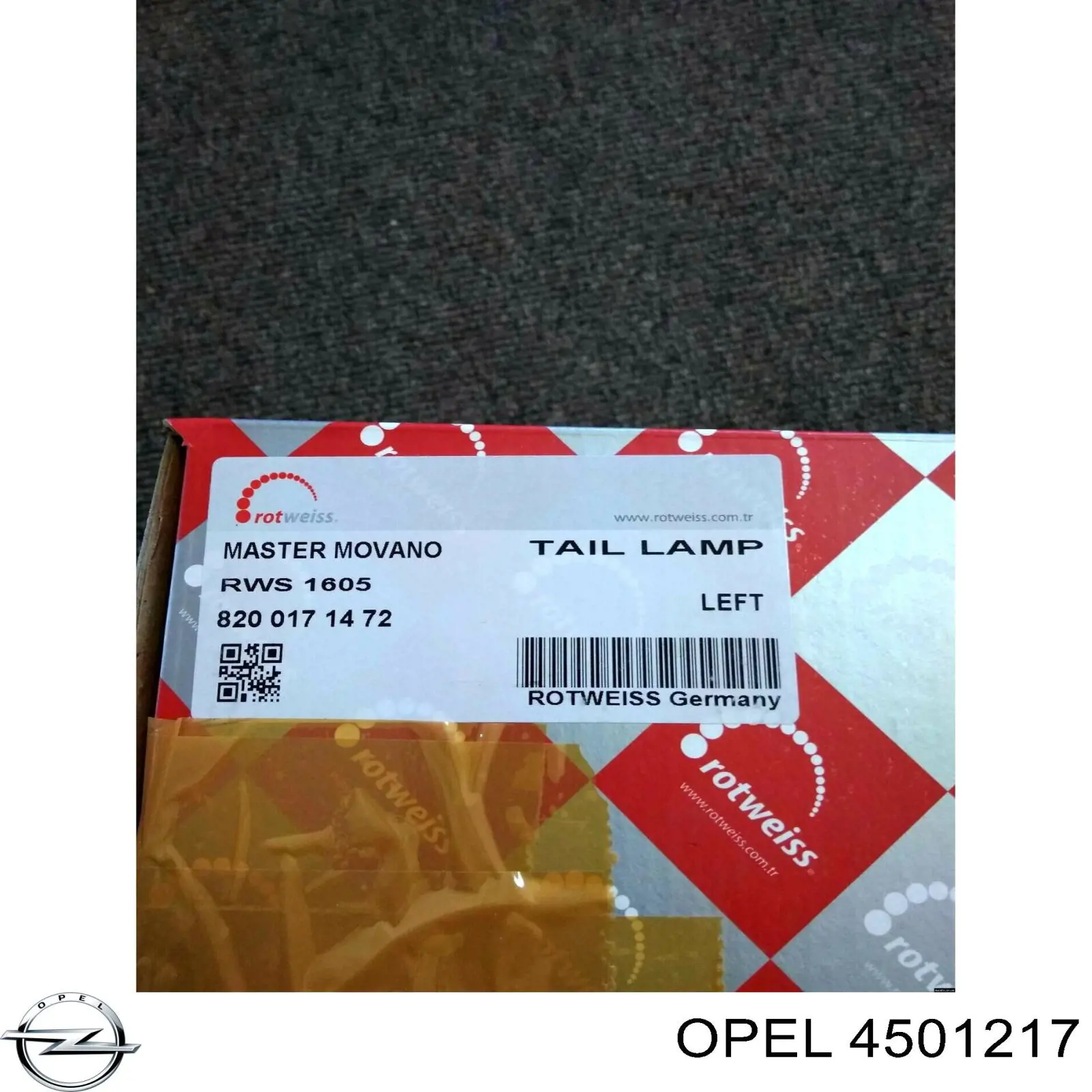 Kit de reparación de frenos Opel 4501217