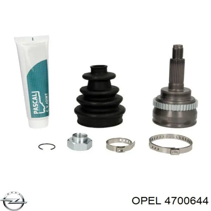 9204528 Opel árbol de transmisión delantero izquierdo