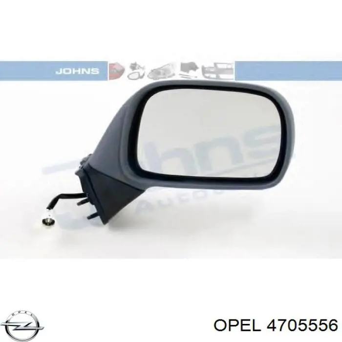 4705556 Opel espejo retrovisor derecho
