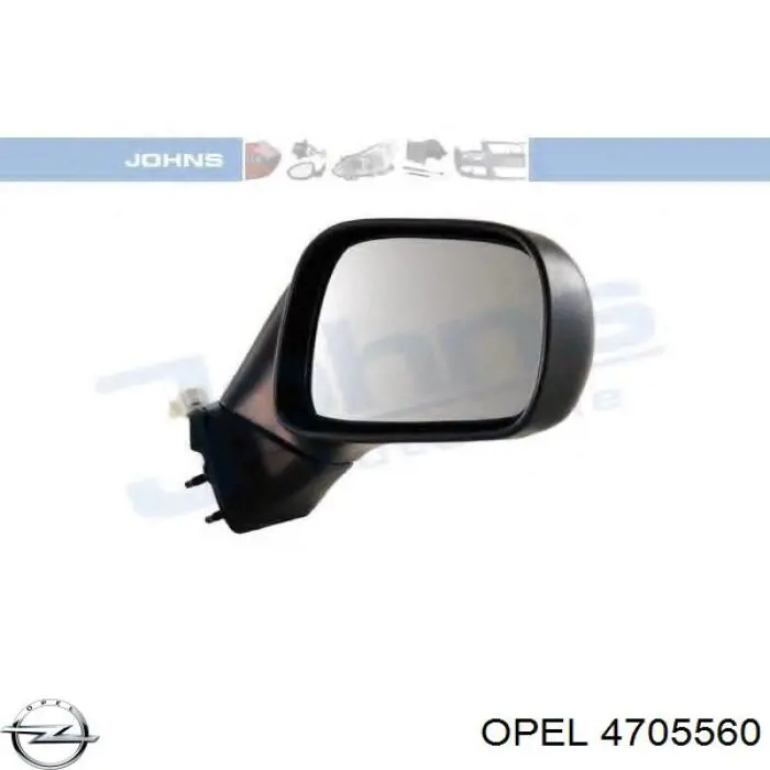 4705560 Opel espejo retrovisor derecho