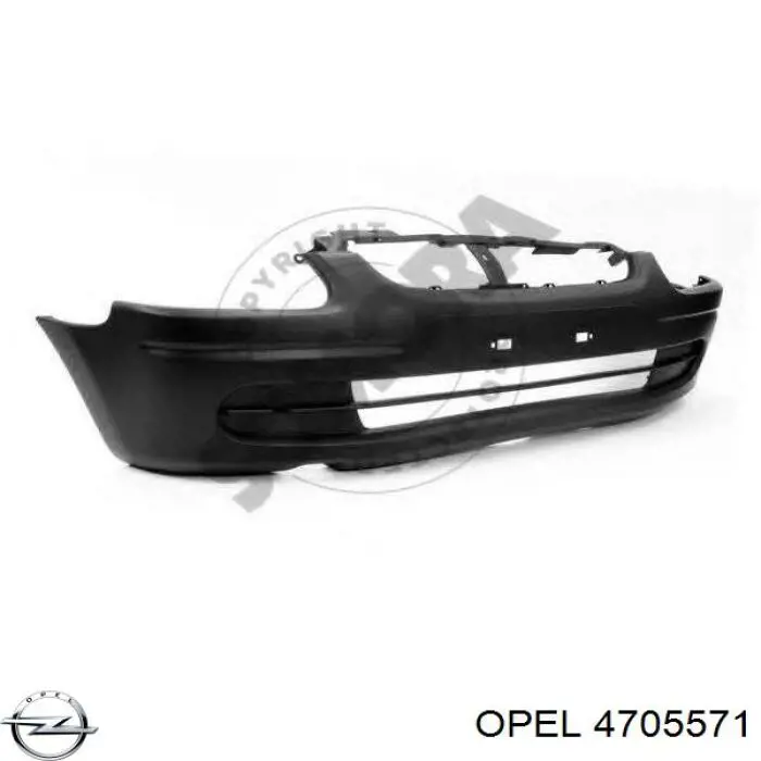 4705203 Opel paragolpes delantero