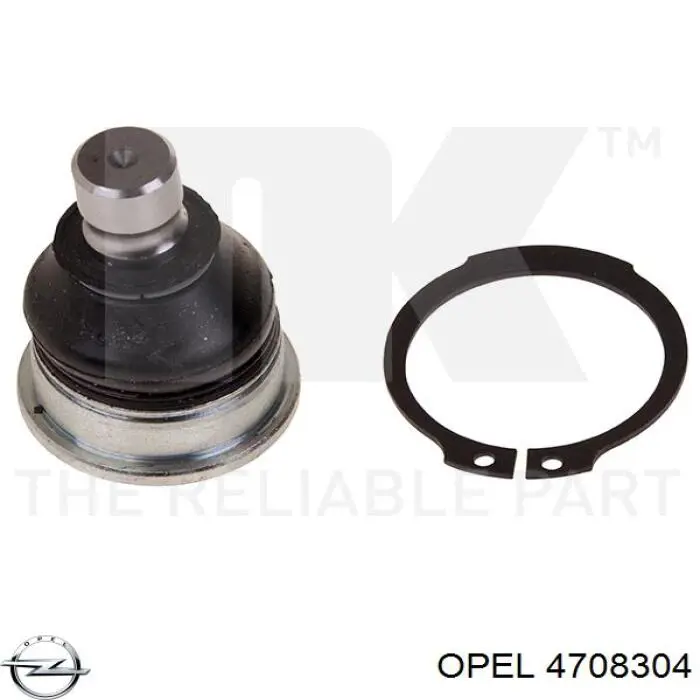 4708304 Opel barra oscilante, suspensión de ruedas delantera, inferior derecha