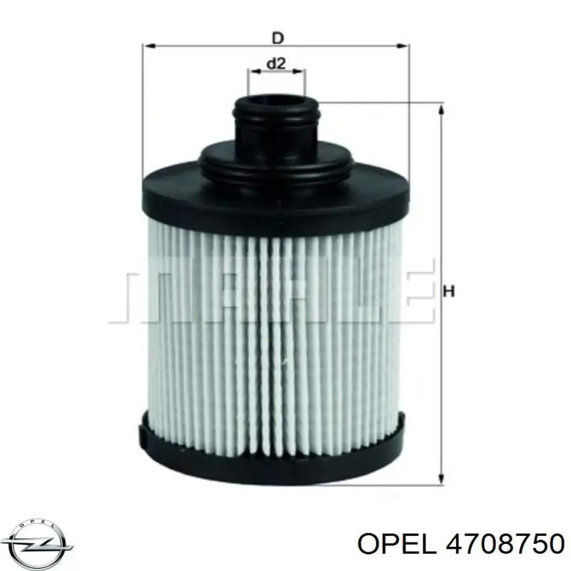 4708750 Opel filtro de aceite