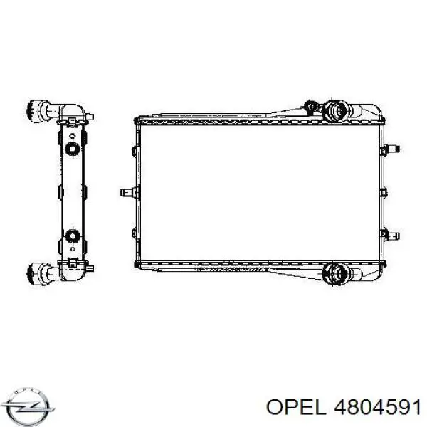 4804591 Opel fuelle, árbol de transmisión delantero interior