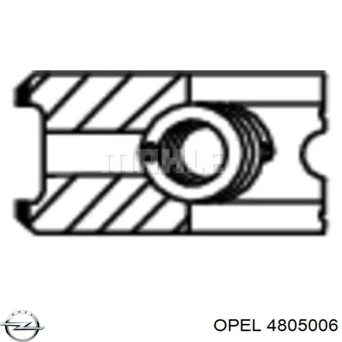 Aros de pistón para 1 cilindro, STD 011RS101010N0 Mahle Original