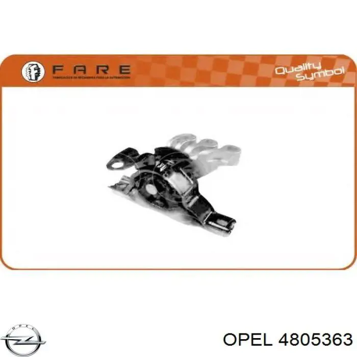 4805363 Opel soporte de motor derecho