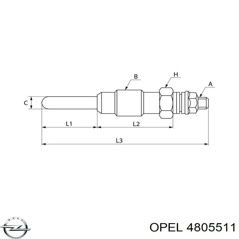 Bujía de incandescencia Chevrolet Cruze J300