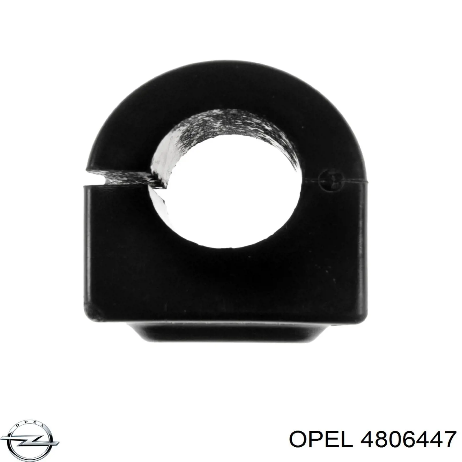 Buje de barra estabilizadora delantera 4806447 Opel