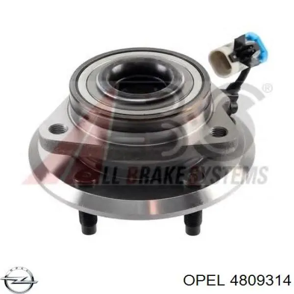 4809314 Opel cubo de rueda delantero