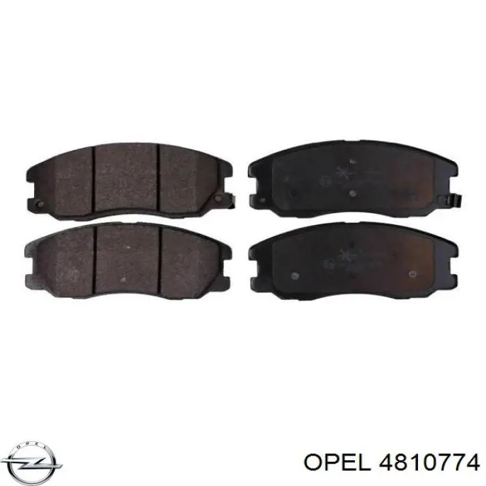 4810774 Opel pastillas de freno delanteras