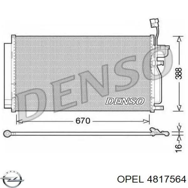 4817564 Opel condensador aire acondicionado