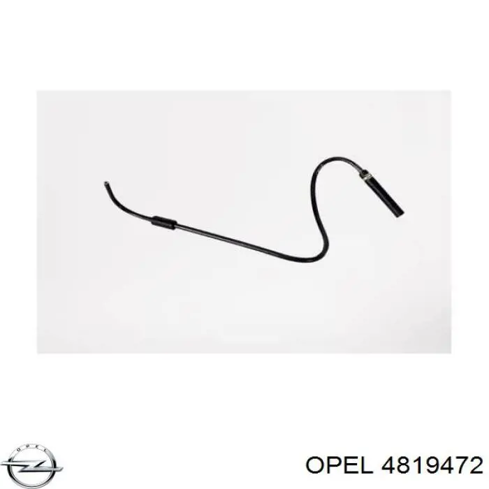 4819472 Opel tubo flexible de aire de sobrealimentación derecho