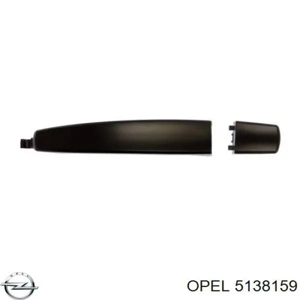 5138159 Opel tirador de puerta exterior trasero izquierdo
