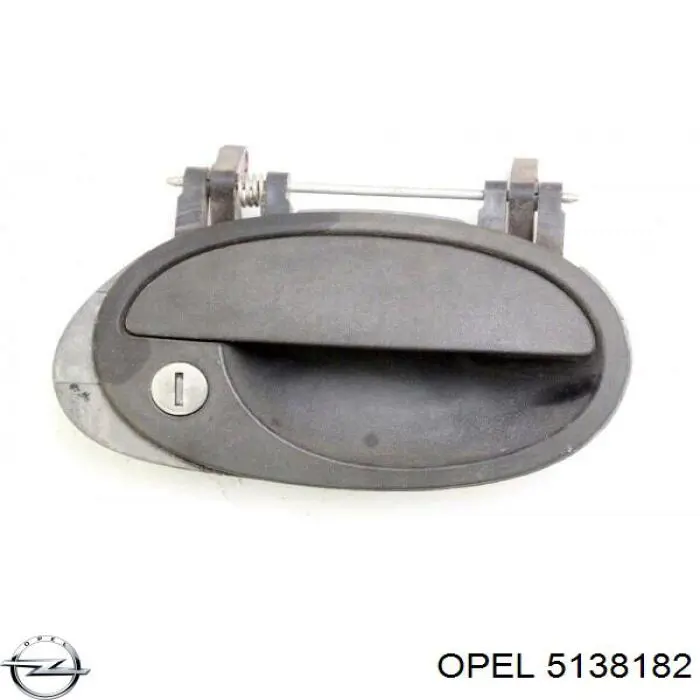 5138182 Opel tirador de puerta exterior delantero derecha