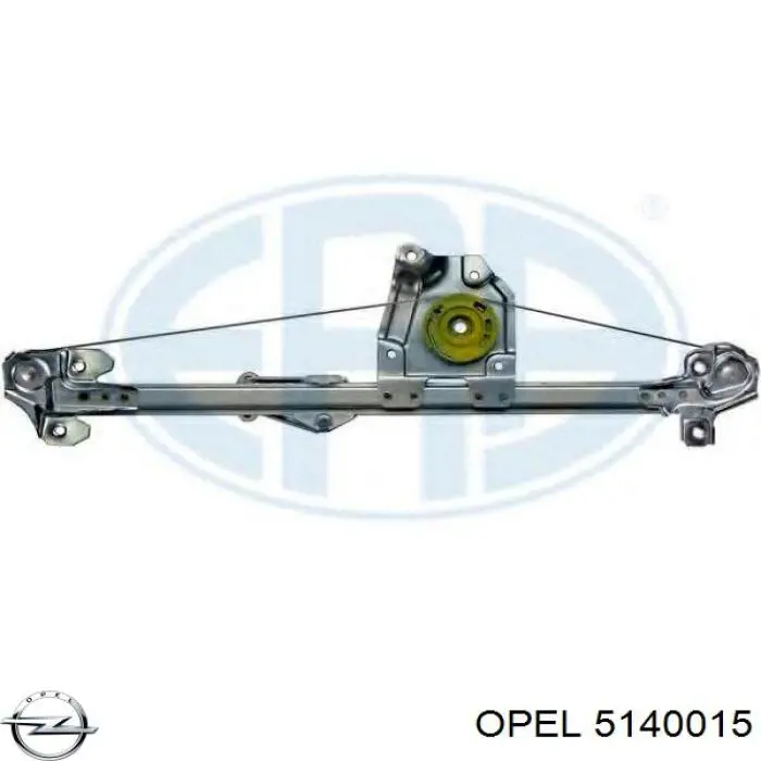 Mecanismo de elevalunas de la puerta trasera izquierda 90521877 Opel