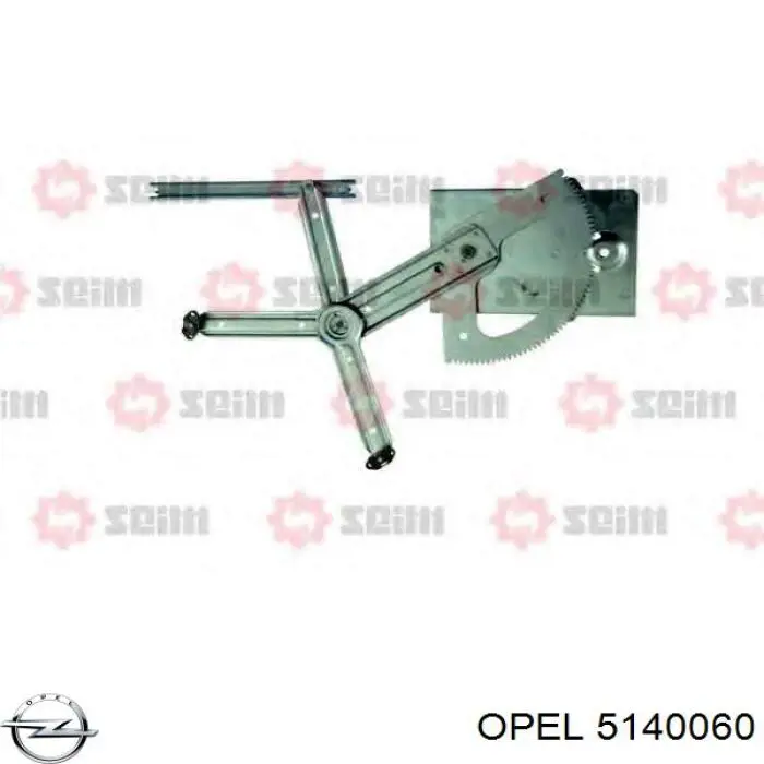 5140060 Opel mecanismo de elevalunas, puerta delantera derecha