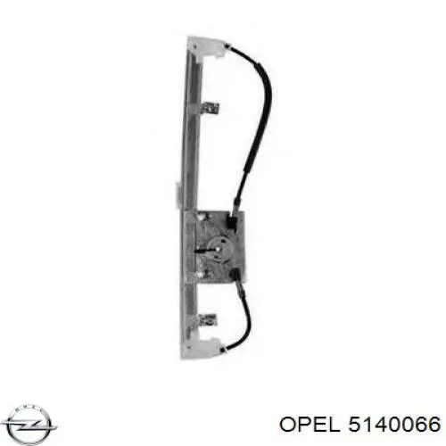 5140066 Opel mecanismo de elevalunas, puerta trasera derecha