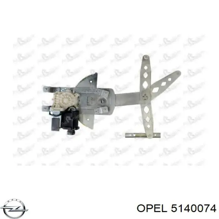 5140074 Opel mecanismo de elevalunas, puerta delantera derecha