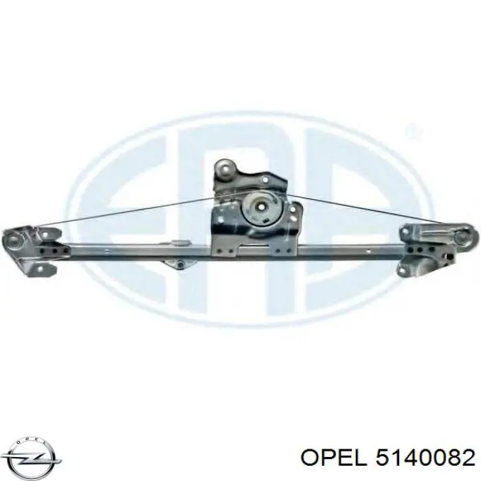 5140082 Opel mecanismo de elevalunas, puerta trasera derecha