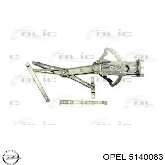 5140083 Opel mecanismo de elevalunas, puerta delantera izquierda
