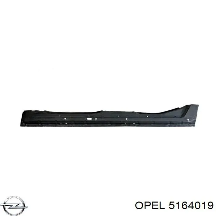 5164019 Opel chapa de acceso izquierda