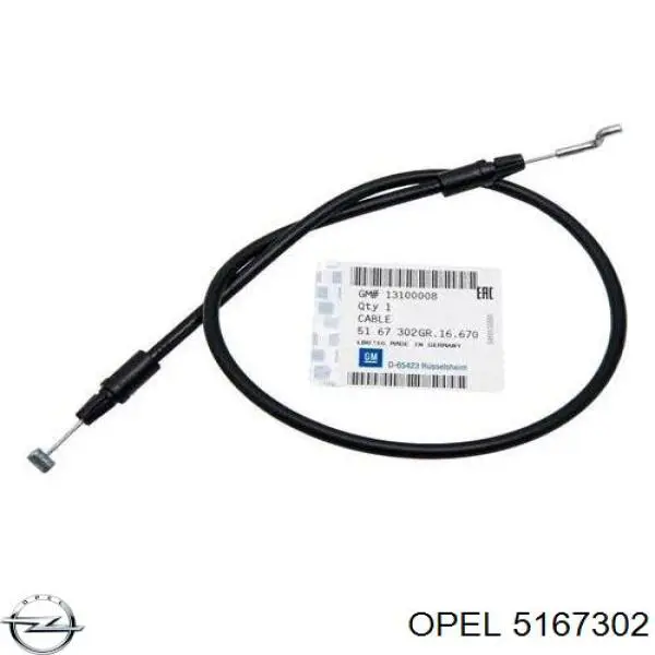 5167302 Opel Cable de ajuste del respaldo del asiento